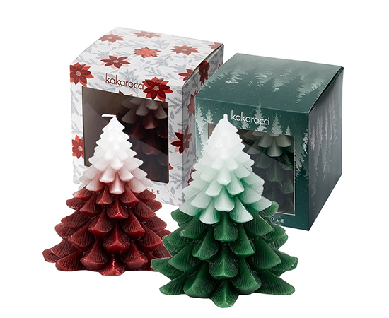 Christmas Tree Shaped Candle D8.4xH9.2cm