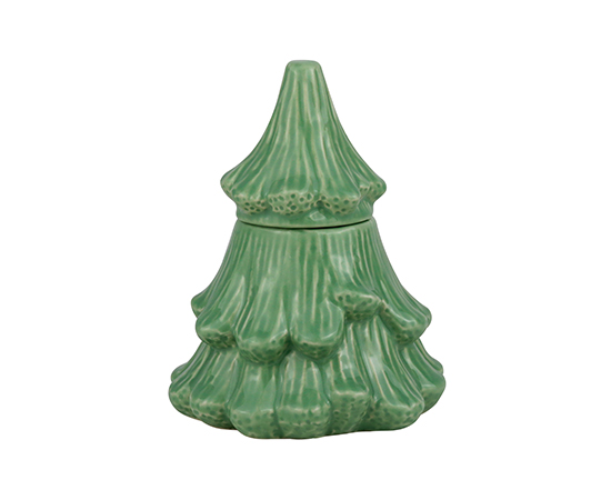 Scented Candle in Christmas Tree Ceramic  D10xH12.7cm