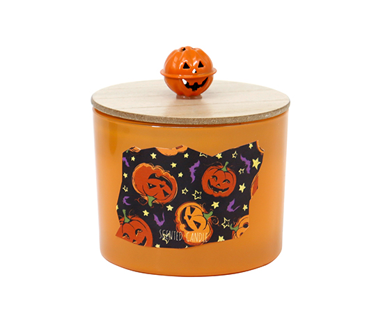 Halloween Scented Candle in Glass D10xH7.6cm