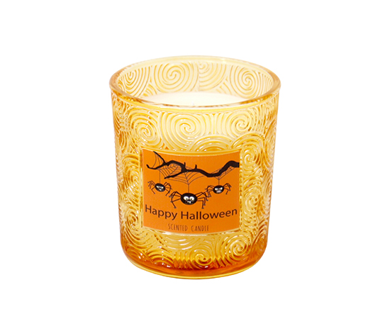 Halloween Scented Candle in Glass D7.3xH8cm