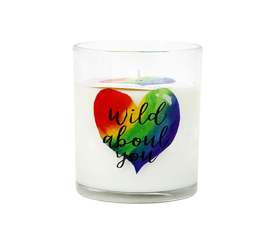 Valentine's Day Scented Candle in Glass D8.8xH10cm