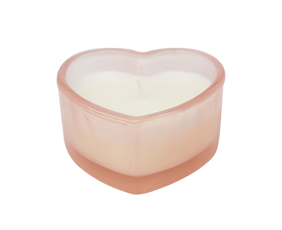Valentine's Day Scented Candle in Heart Shaped Glass 7.5x7.5x3.6Hcm
