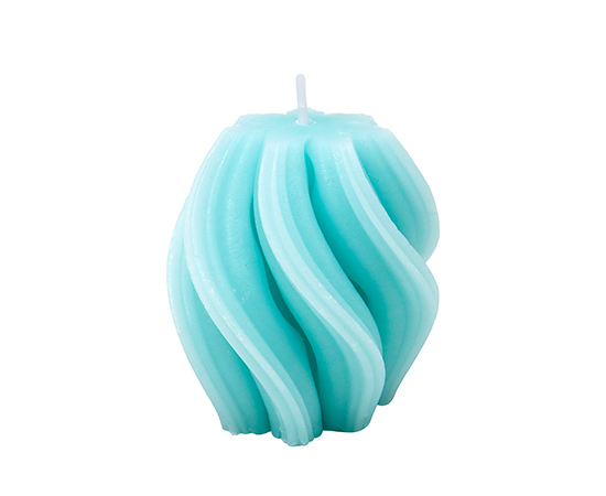 Wavy Mold Candle D6xH6.2cm