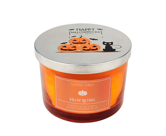 Halloween Scented Candle in Glass D10xH8cm