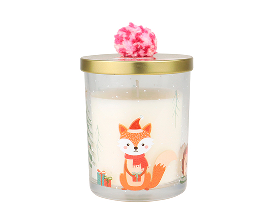 Christmas Scented Candle in Glass D8xH10cm