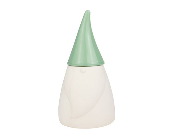 Scented Candle in Christmas Gnome Ceramic Jar With Lid D10 x H19cm