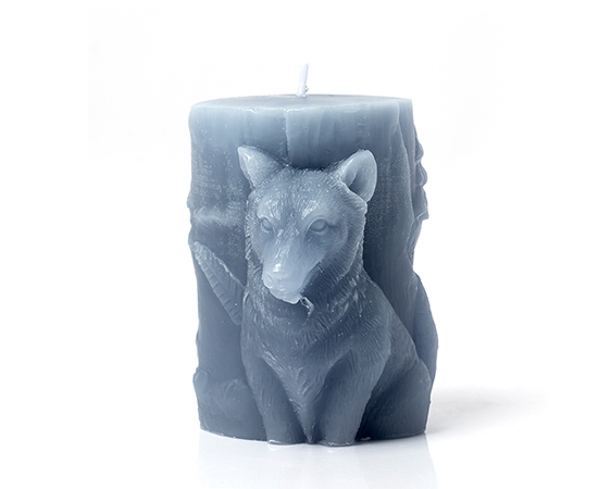 Fox Shaped Pillar Candle D7xH9.5cm