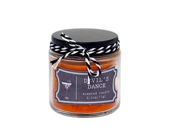 Halloween Scented Candle in Glass D6xH6.5cm