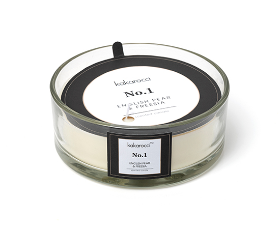 Scented Candle in Glass D19xH7.5 cm