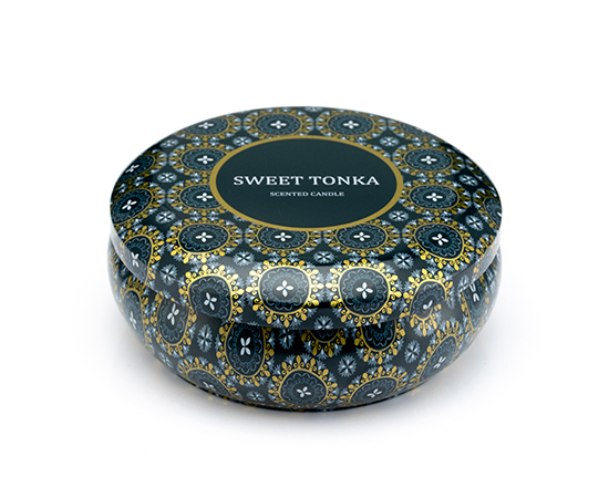 Scented Candle in  Tinplate Can D13.4xH5.6cm