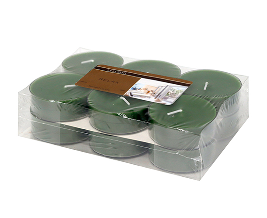 12PCS Tealight Candle in Plastic Jar D5.7xH2cm