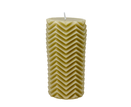 Transverse Broken Line Pillar Candle D5.8xH11.5cm