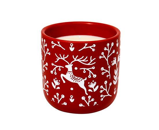 Christmas Scented Candle in Ceramic Jar D11.5xH11cm