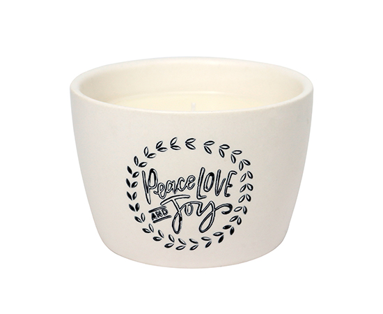 Christmas Scented Candle in Ceramic Jar D11.4xH7.6cm