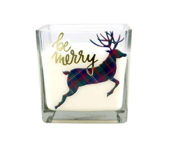 Christmas Scented Candle in Glass 12x12x12cm
