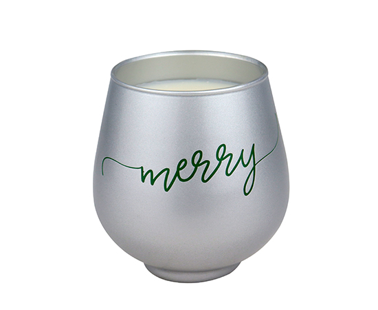 Christmas Scented Candle in Glass D9xH9.6cm