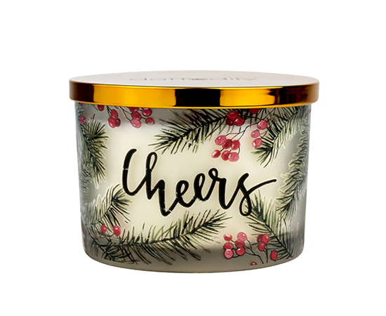 Christmas Scented Candle in Glass D12xH8.5cm