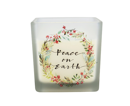 Christmas Scented Candle in  Glass 12x12x12cm