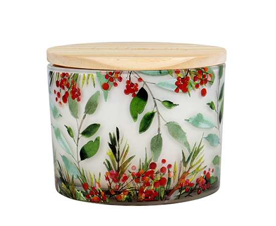 Christmas Scented Candle in Glass D12xH8.5cm