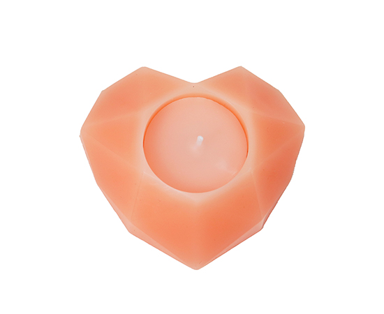 Heart Shaped Candle 8x7.5xH2.6cm