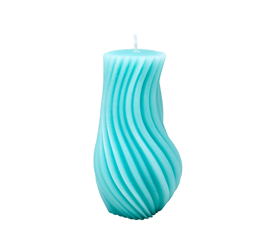 Wavy Column Shaped Candle D7xH11cm