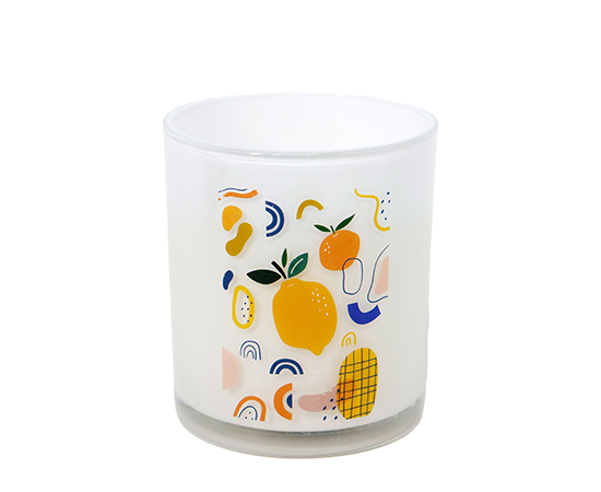 Summer Scented Candle in Glass D9xH10cm,22111X-2