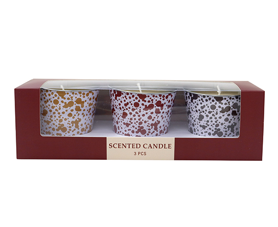 Scented Candle in Tinplate Can D7.7xH7cm