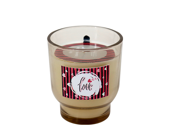 Valentine's Day Scented Candle in Glass D7.3xH8.4cm