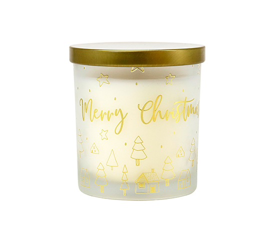 Christmas Scented Candle in Glass D8xH9cm