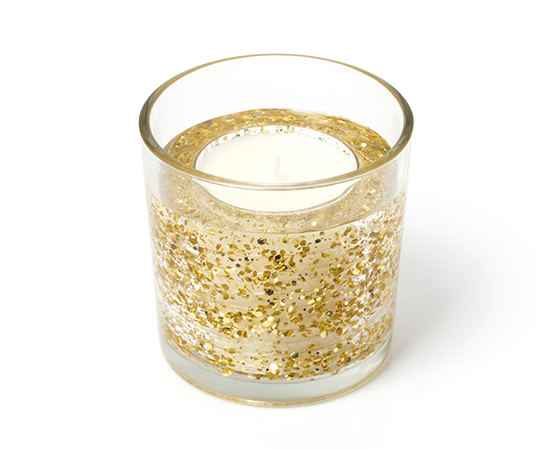 Christmas LED Scented Candle in Glass D10xH10cm