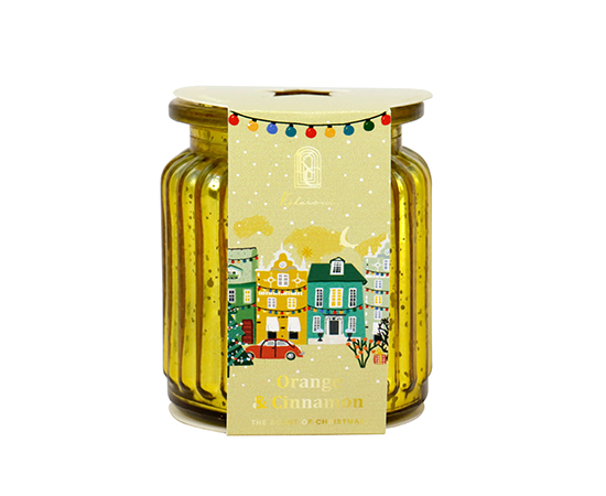 Christmas Scented Candle in Glass D7.5xH9cm