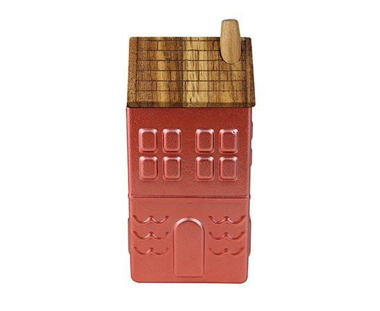 Christmas Scented Candle in House Glass 9x7.5xH20cm