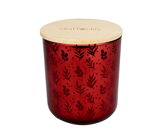 Christmas Scented Candle in Glass D9.6xH11cm