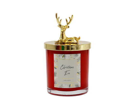 Christmas Scented Candle in Glass D8xH9cm