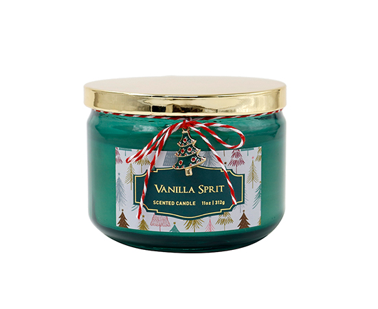 Christmas Scented Candle in Glass D10.5xH8cm