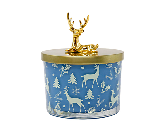 Christmas Scented Candle in Glass D11xH8cm