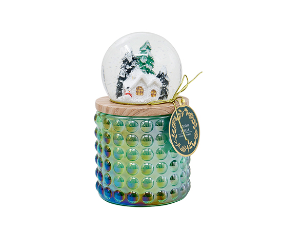 Christmas Scented Candle in Glass D9.5xH8.6cm