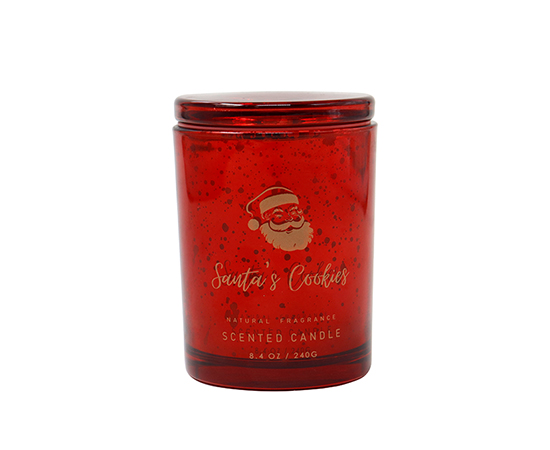 Christmas Scented Candle in Glass D8xH10cm
