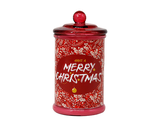 Christmas Scented Candle in Glass D8xH15cm