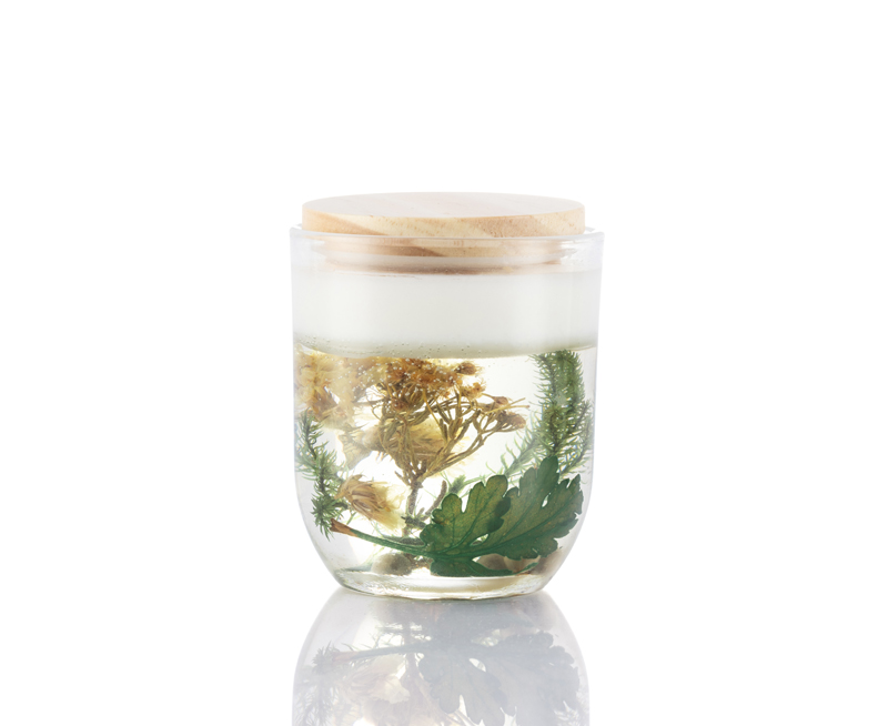 干花果冻蜡烛杯